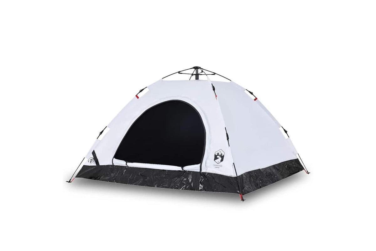 Vidaxl Camping Tent 5-person White Blackout Fabric Quick Release