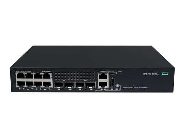 HPE - Networking Comware 2150 8p 10M/100M/1G 2p SFP 1G 2p SFP+ 1G/10G - switch - 8 ports - Managed - rack-mountable