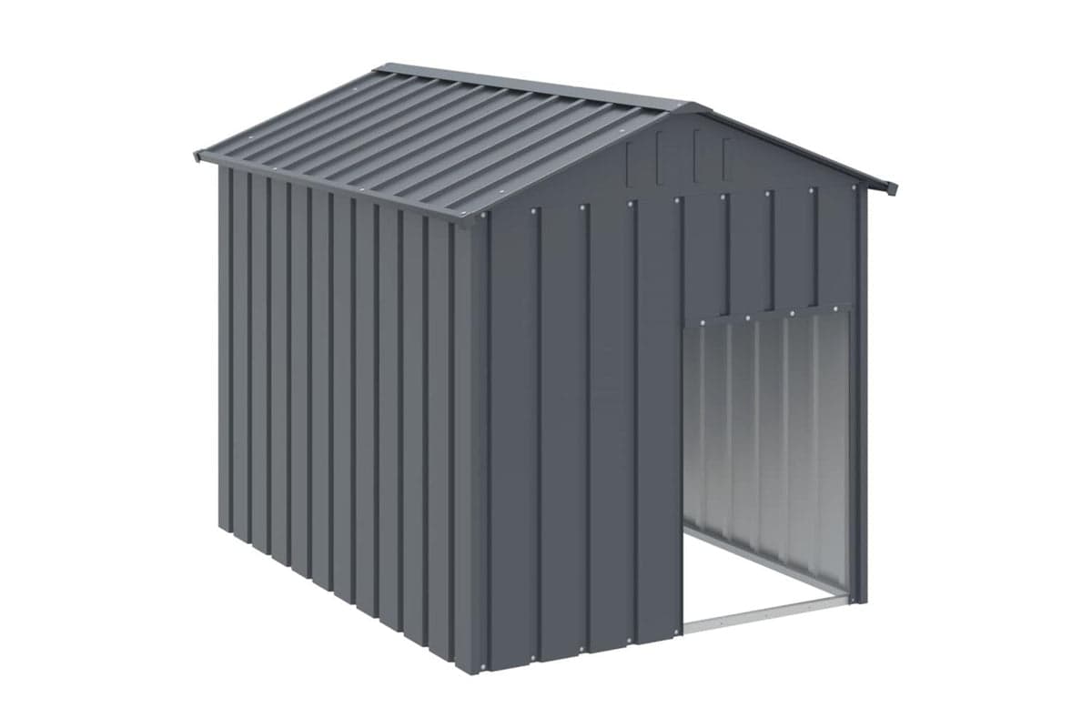 Dog House With Roof Anthracite 117x153x123 Cm Galvanised Steel
