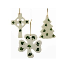 Set of Three Ireland Tree Decorations