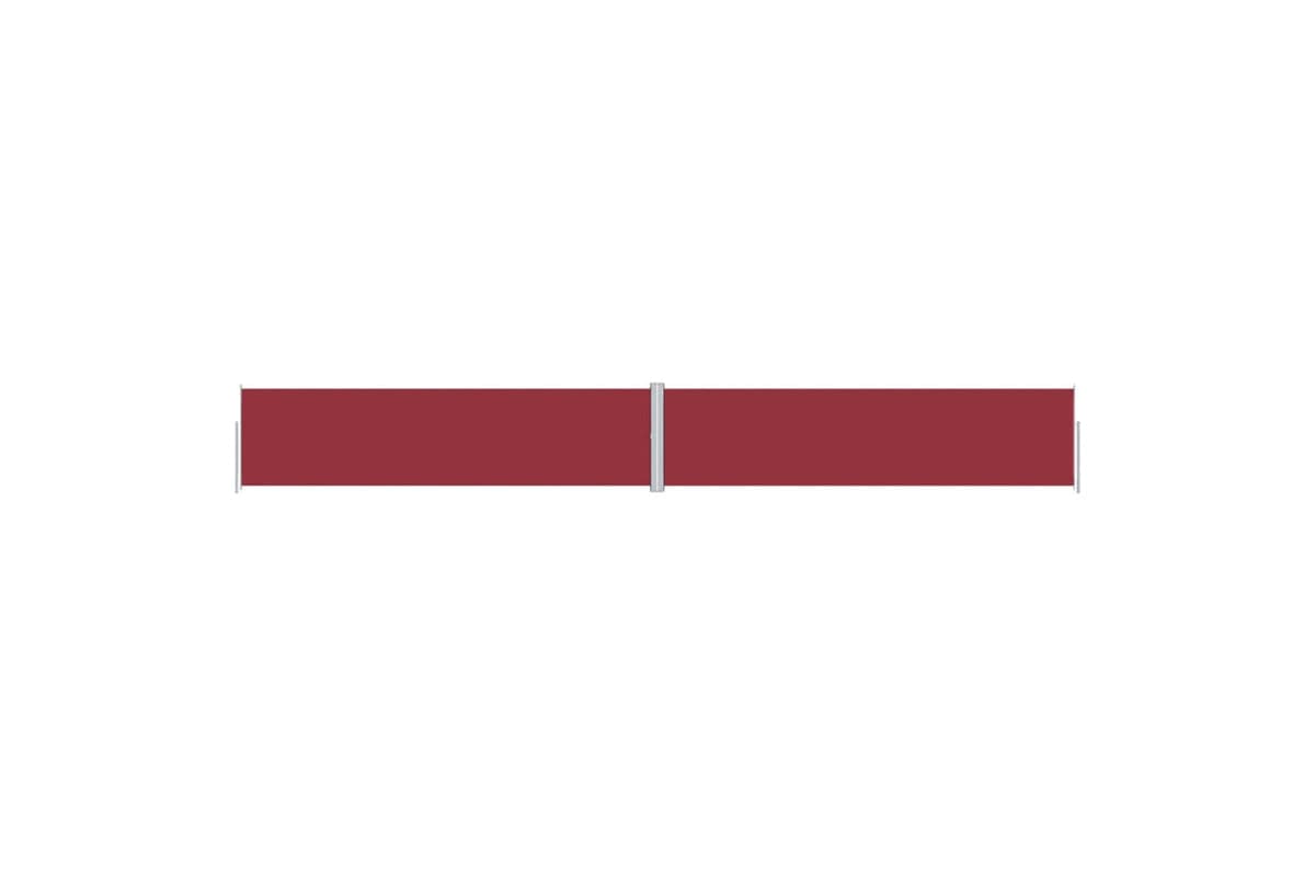 vidaXL Retractable Side Awning Red 160x1200cm