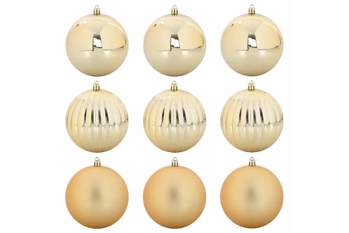Vidaxl Christmas Bauble Set 9 Pcs Gold