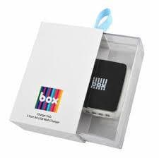 BOX 15w Qi Wireless Desktop Charger with Fixings | 87-BWDQIBLK