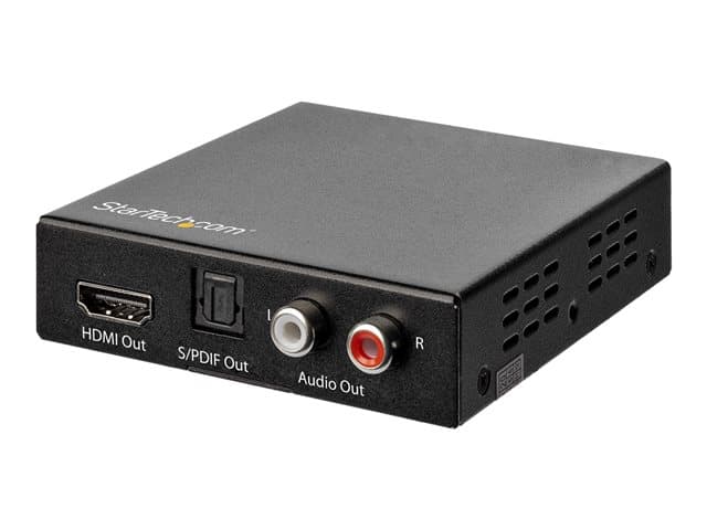 STARTECH.COM - Startech HDMI Audio Extractor - 4K 60Hz - HDMI Audio De-embedder - HDR - Toslink Optical Audio - Dual RCA Audio - HDMI Audio (HD202A) - HDMI audio signal extractor - black