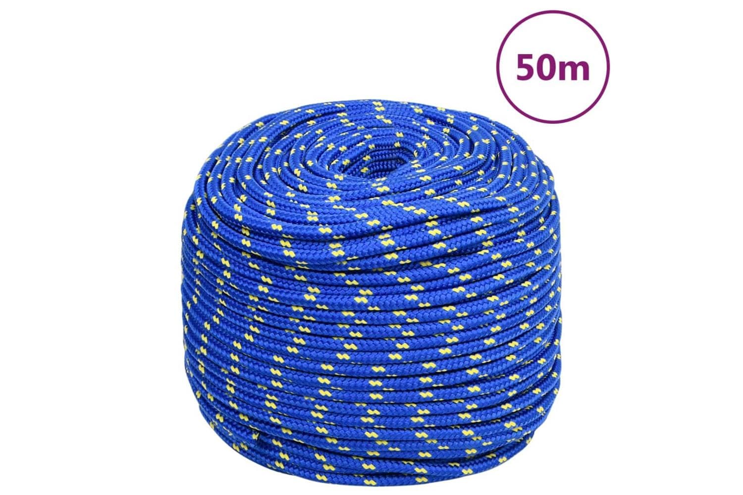 vidaXL 152444 Boat Rope Blue 6mm 50 M Polypropylene