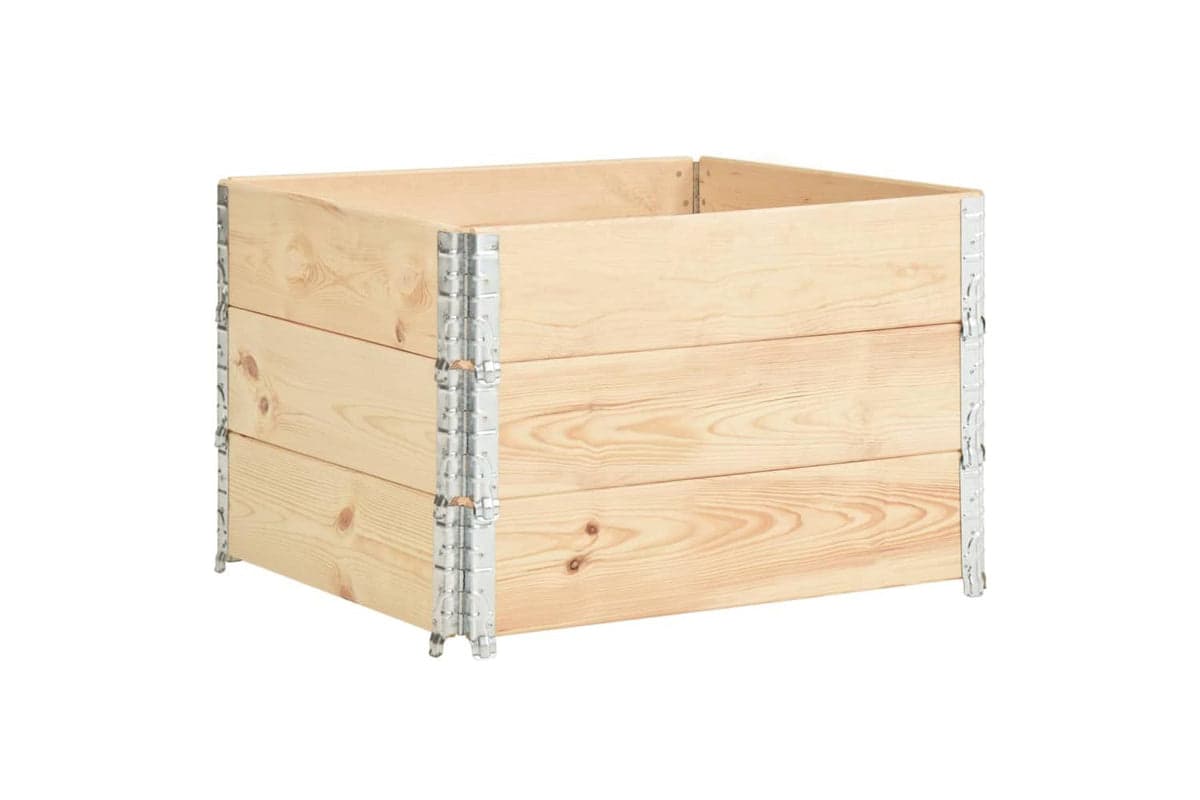vidaXL 3055169 Raised Beds 3 Pcs 100x100cm Solid Pine Wood (310057)
