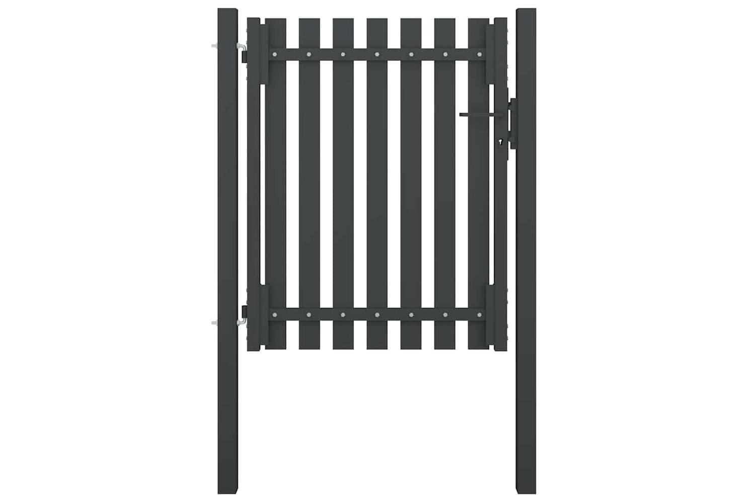 Vidaxl 146328 Garden Fence Gate Steel 1x1.5 M Anthracite
