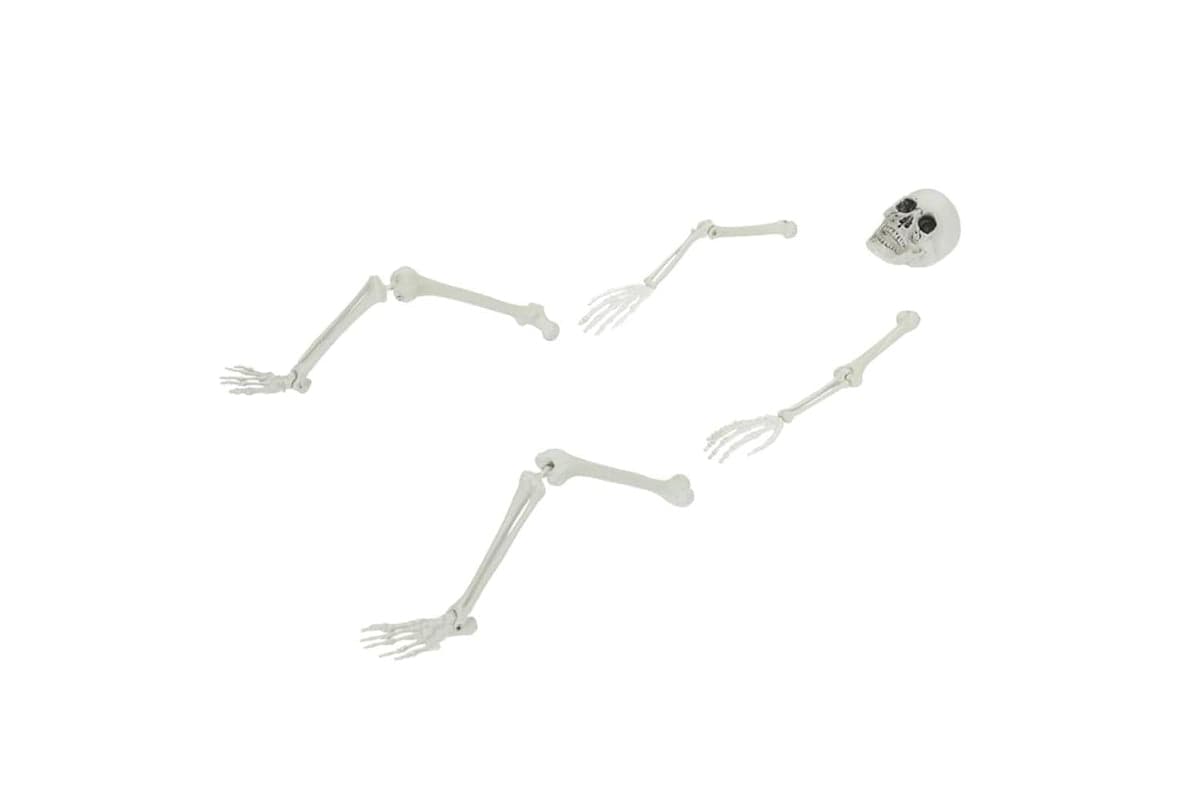 Vidaxl Halloween Skeleton White 20 X 10 X 95 Cm Plastic