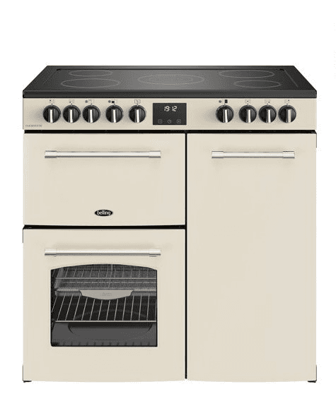 Belling FH90ECRM, 90cm, Farmhouse Electric Cooker, Cream