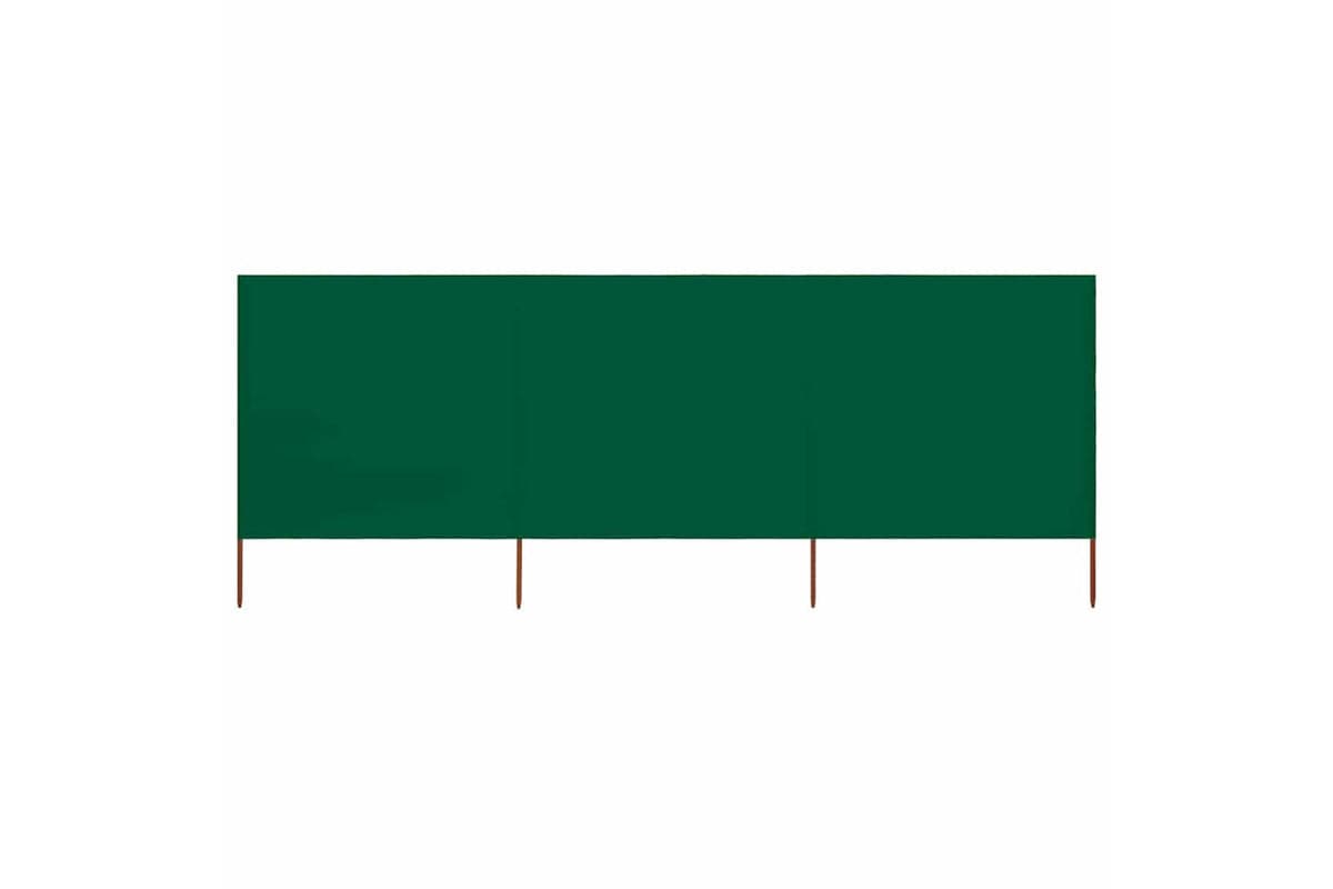 vidaXL 47141 3-panel Wind Screen Fabric 400x80cm Green