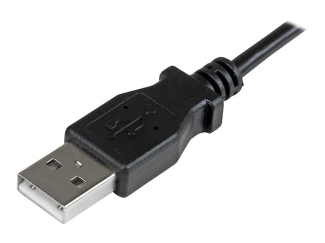 STARTECH.COM - StarTech 2m 6 ft Micro-USB Charge-and-Sync Cable - Right-Angle Micro-USB - M/M - USB to Micro USB Charging Cable - 24 AWG (USBAUB2MRA) - USB cable - Micro-USB Type B to USB - 2 m