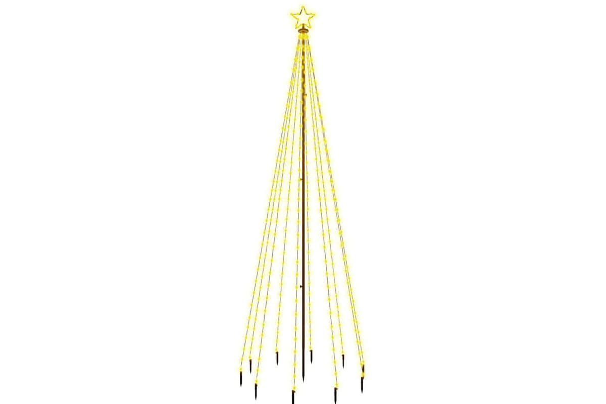 Vidaxl Christmas Tree With Spike Warm White 310 Leds 300 Cm