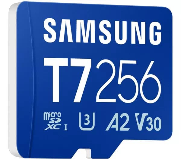 SAMSUNG T7 Class 10 MicroSD Memory Card - 256 GB