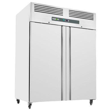 Refurbished Hamoki GN1410TN Double Door Stainless Steel Refrigerator - 1375ltr Gross Capacity - GN2/1