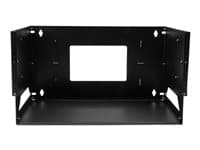 STARTECH.COM - Startech 4U Open Frame Wall Mount Network Rack w/ Built in Shelf - 2-Post Adjustable Depth (12" to 18") Equipment Rack - 75.2lbs (WALLSHELF4U) - rack (wall mount) - 4U