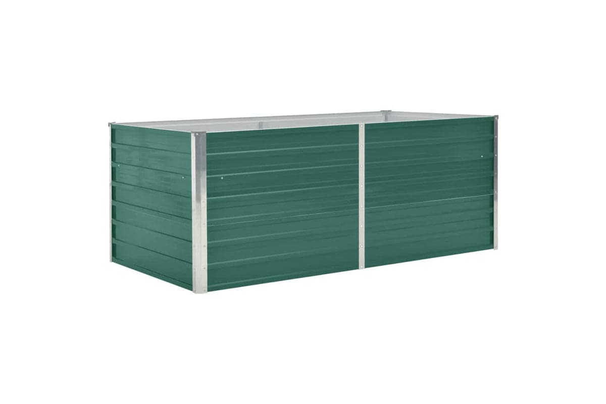 vidaXL 47014 Raised Garden Bed 160x80x45cm Galvanised Steel Green
