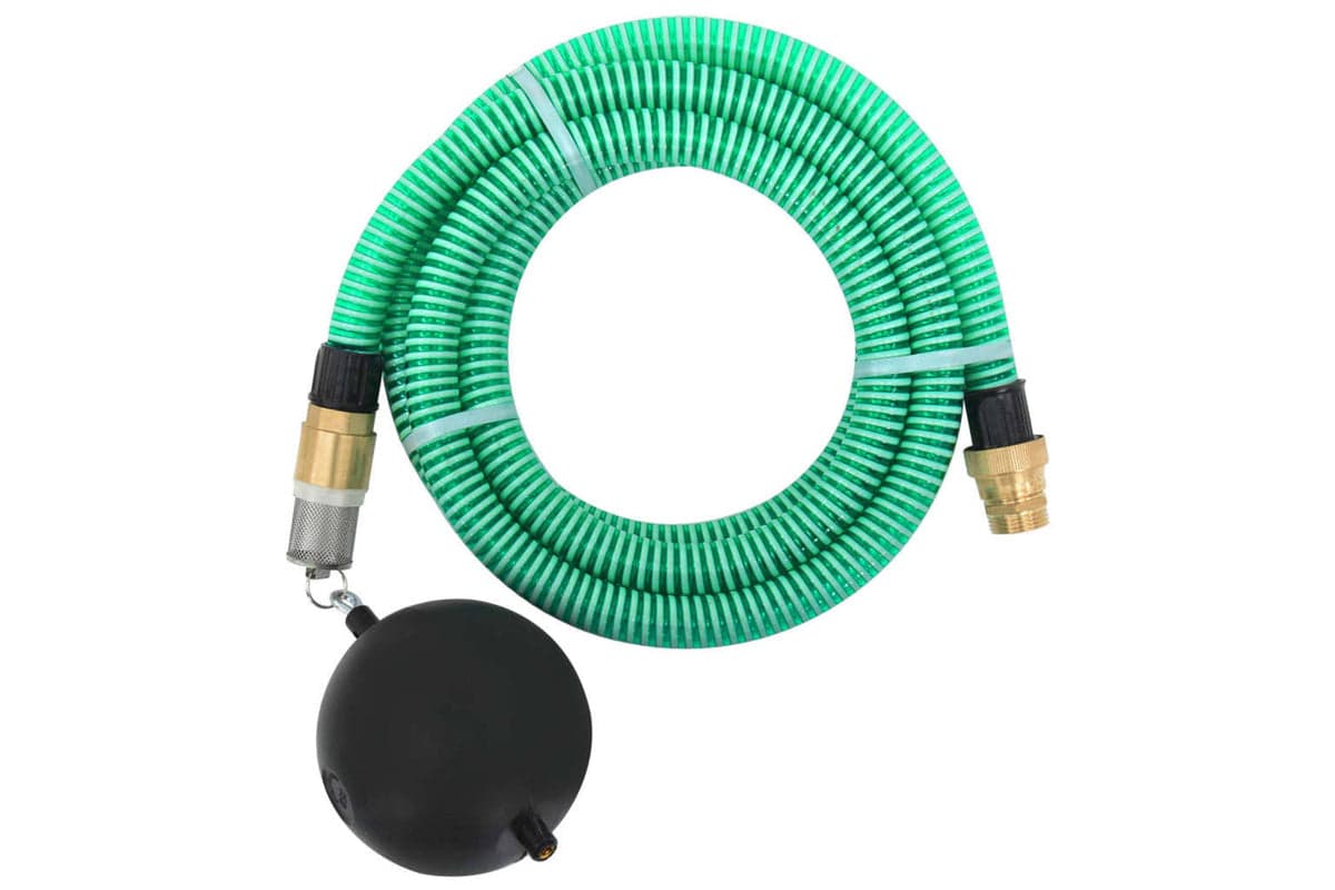vidaXL 151045 Suction Hose With Brass Connectors 7 M 25mm Green