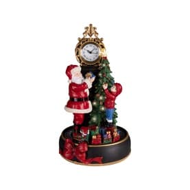 Santa and Child Clock Decoration 49cm