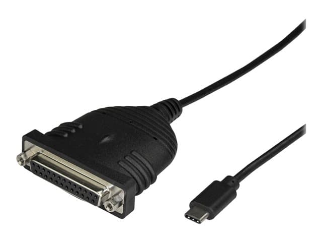 STARTECH.COM - StarTech USB C to Parallel Printer Cable - DB25 Female Port for IEEE1284 Printers - Bus Powered - Printer Cable Adapter - USB to DB25 (ICUSBCPLLD25) - USB / parallel cable - USB-C to DB-25 - 183 cm
