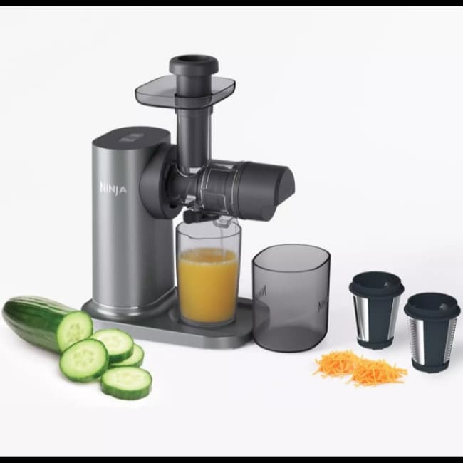 Ninja 3-in-1 Cold Press Juicer, Slicer & Shredder with Anti-Clog Filter | JC152UK