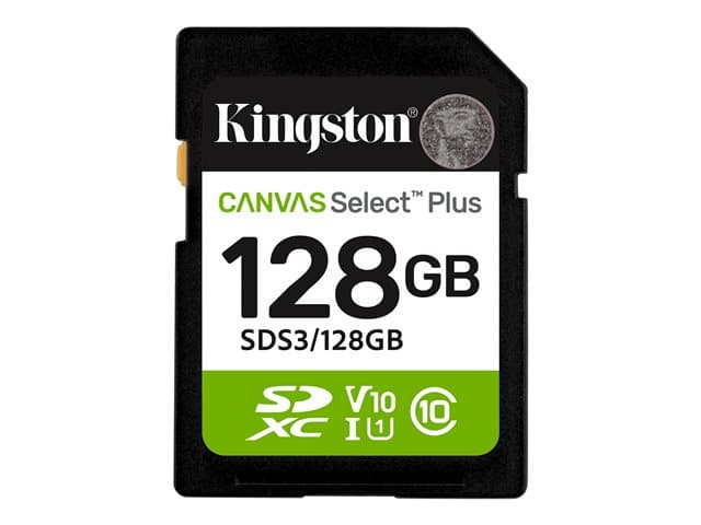 KINGSTON - Canvas Select Plus - flash memory card - 128 GB - SDXC UHS-I