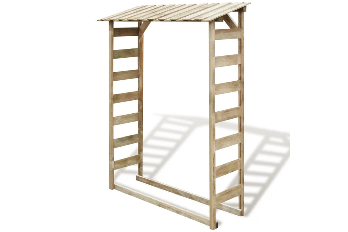 vidaXL 42956 Firewood Storage Shed 150x44x176cm Impregnated Pinewood