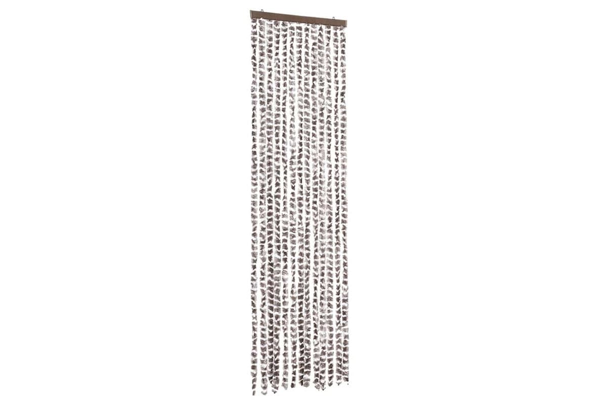 vidaXL Insect Curtain Taupe And White 56x185cm Chenille