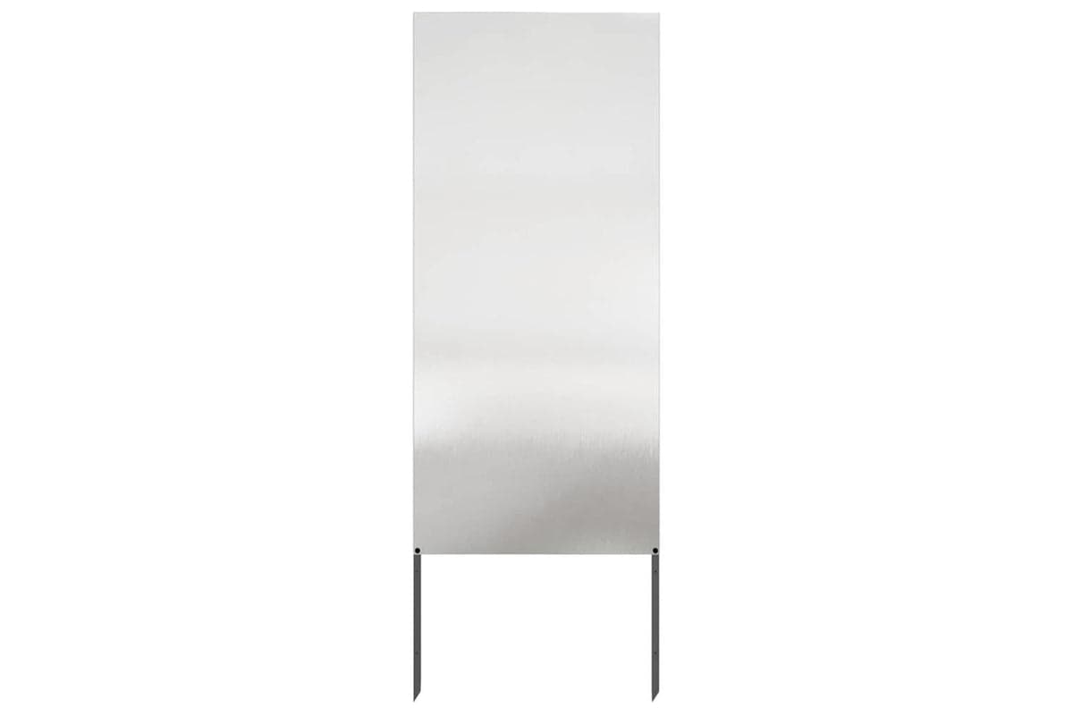 Garden Privacy Screen Silver 50 X140cm Stainless Steel