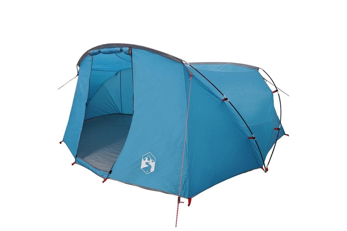 Vidaxl Tunnel Tent With Roof Blue And Grey 318 X 275 X 140 Cm
