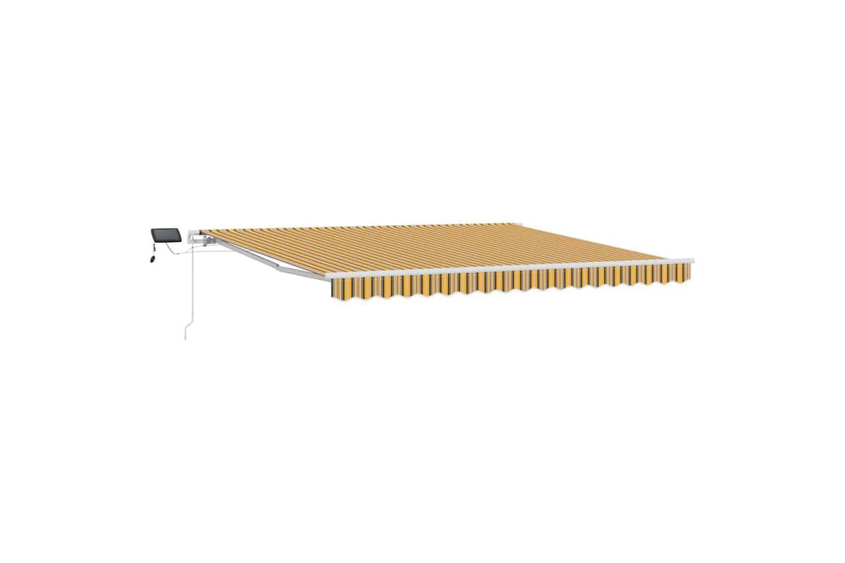 Vidaxl Retractable Awning With Manual Multicolour 400 X 300 Cm Fabric
