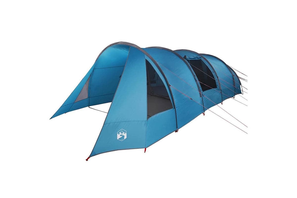 Vidaxl Tunnel Tent With Roof Blue And Grey 890 X 470 X 220 Cm