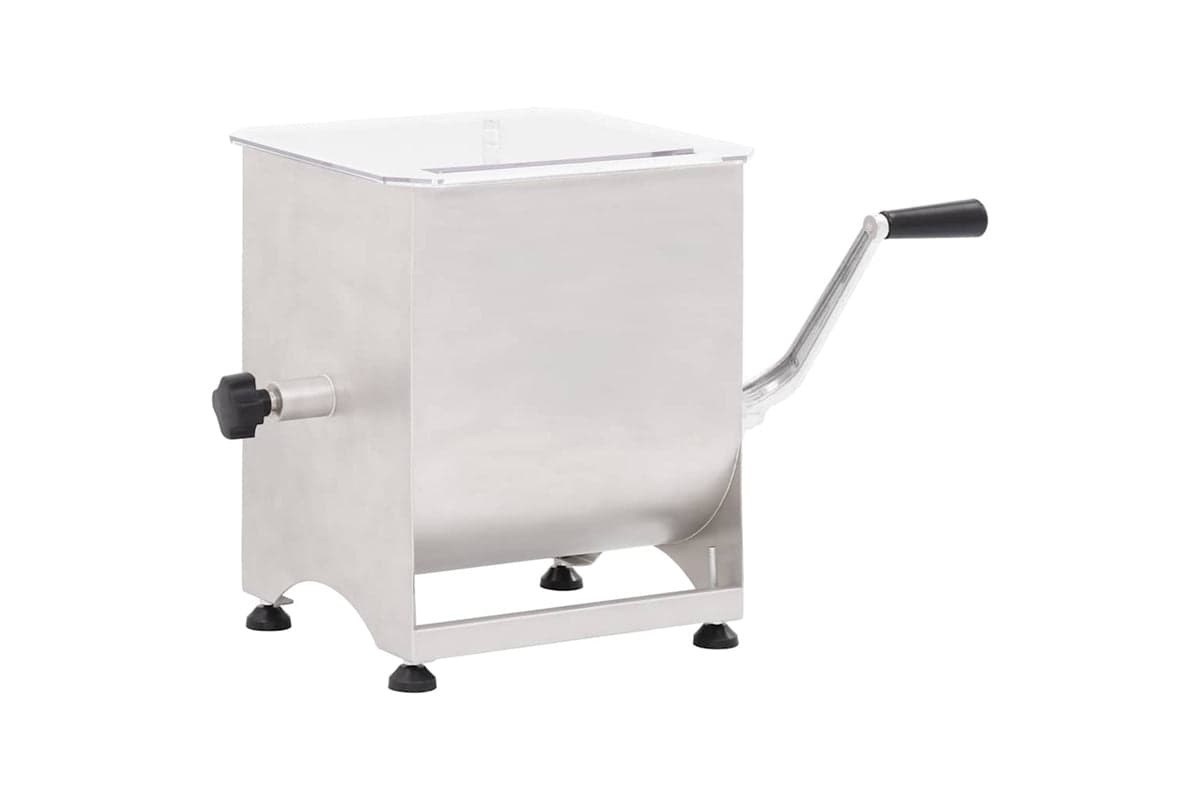 Vidaxl Meat Mixer With Gear Box Silver Stainless Steel