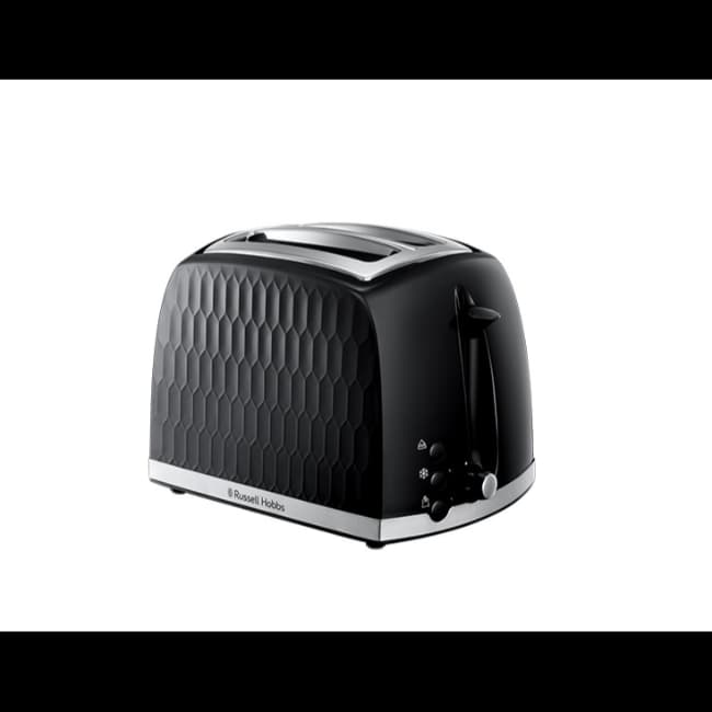 Russell Hobbs Honeycomb 2 Slice Toaster | Black | 26061