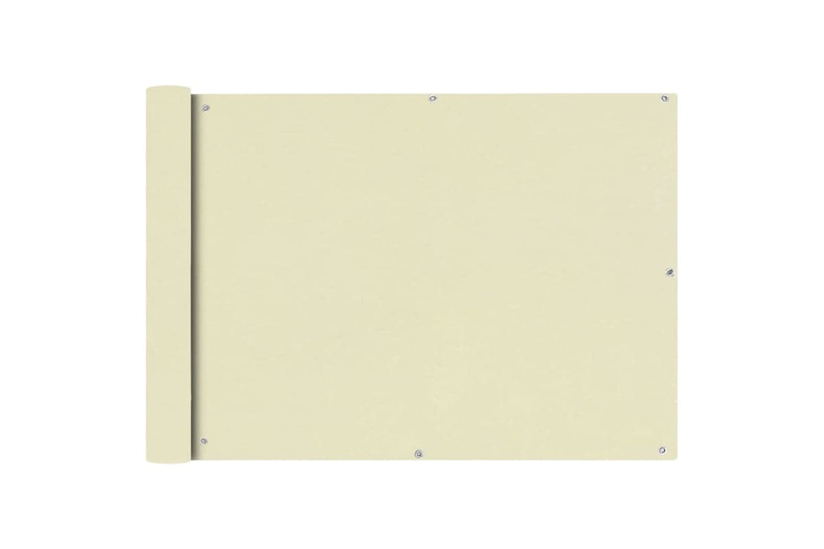 vidaXL 42337 Balcony Screen Oxford Fabric 75x600cm Cream