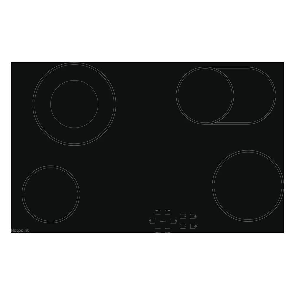 Hotpoint HR724BH 77cm Ceramic Hob 4 Cooking Zones – Black