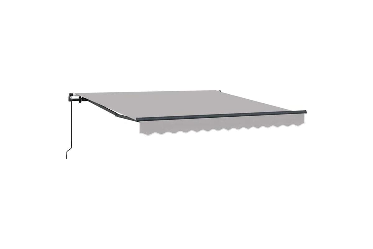 Vidaxl Awning Light Grey Manual Light Grey 300 X 250 Cm Fabric