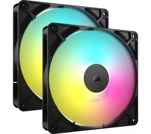 CORSAIR RS140 ARGB PWM 140 mm Case Fan - Dual Pack