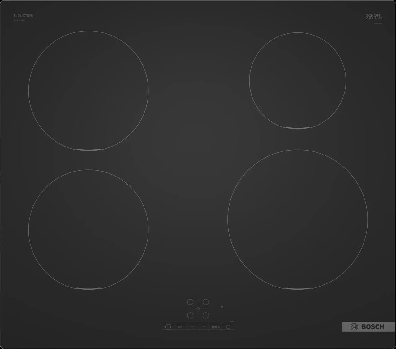 Bosch PIE61ABB5E Series 4 Induction Hob 60cm Touch Control – Black