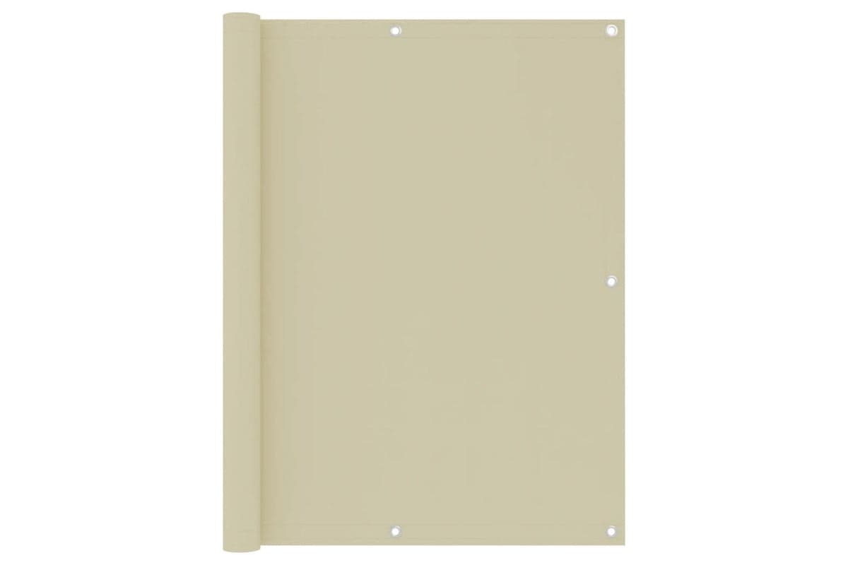 vidaXL 134959 Balcony Screen Cream 120x600cm Oxford Fabric