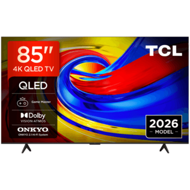 TCL 85P7L-UK 85" QLED 4K HDR Smart Google TV – Ultra Large 85 Inch 4K UHD TV with Dolby Vision HDR10+ & Google TV Streaming Apps