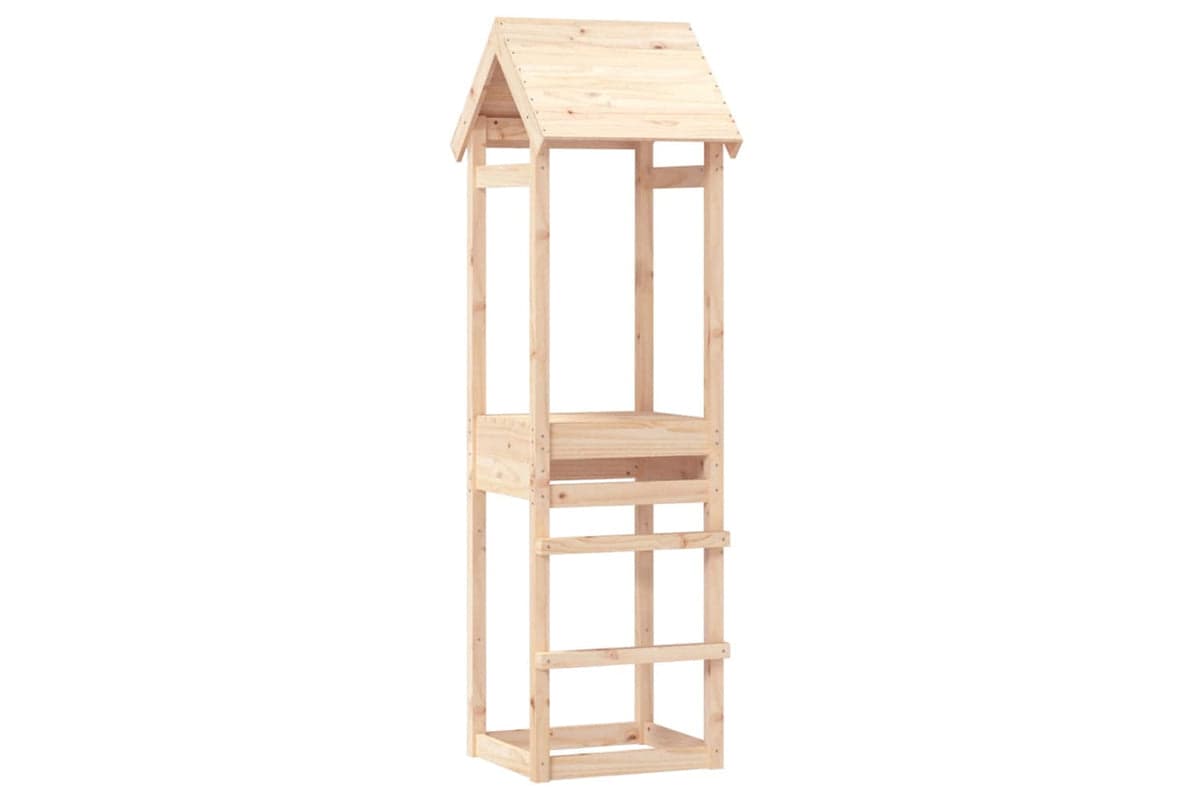 Vidaxl Play Tower 53x46.5x194 Cm Solid Wood Pine
