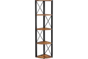 Vasagle Corner Shelf | Particleboard And Steel | 160 Cm