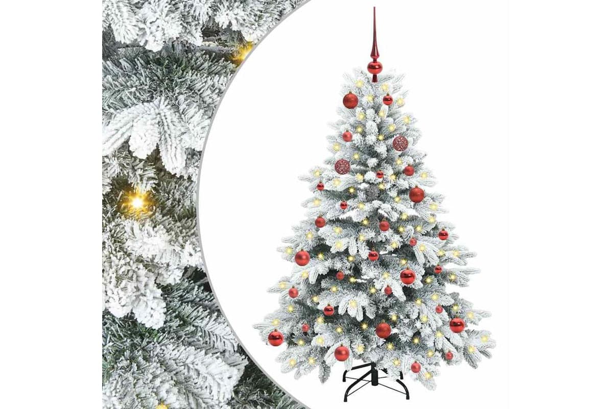 Vidaxl Artificial Christmas Tree With 150 Leds Green 150 Cm Pe And Pvc