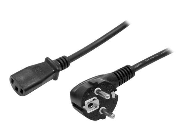 STARTECH.COM - StarTech 2m (6ft) Computer Power Cord, 18AWG, EU Schuko to C13 Power Cord, 10A 250V, Black Replacement AC Cord, TV/Monitor Power Cable, Schuko CEE 7/7 to IEC 60320 C13 Power Cord - PC Power Supply Cable - power cable - power