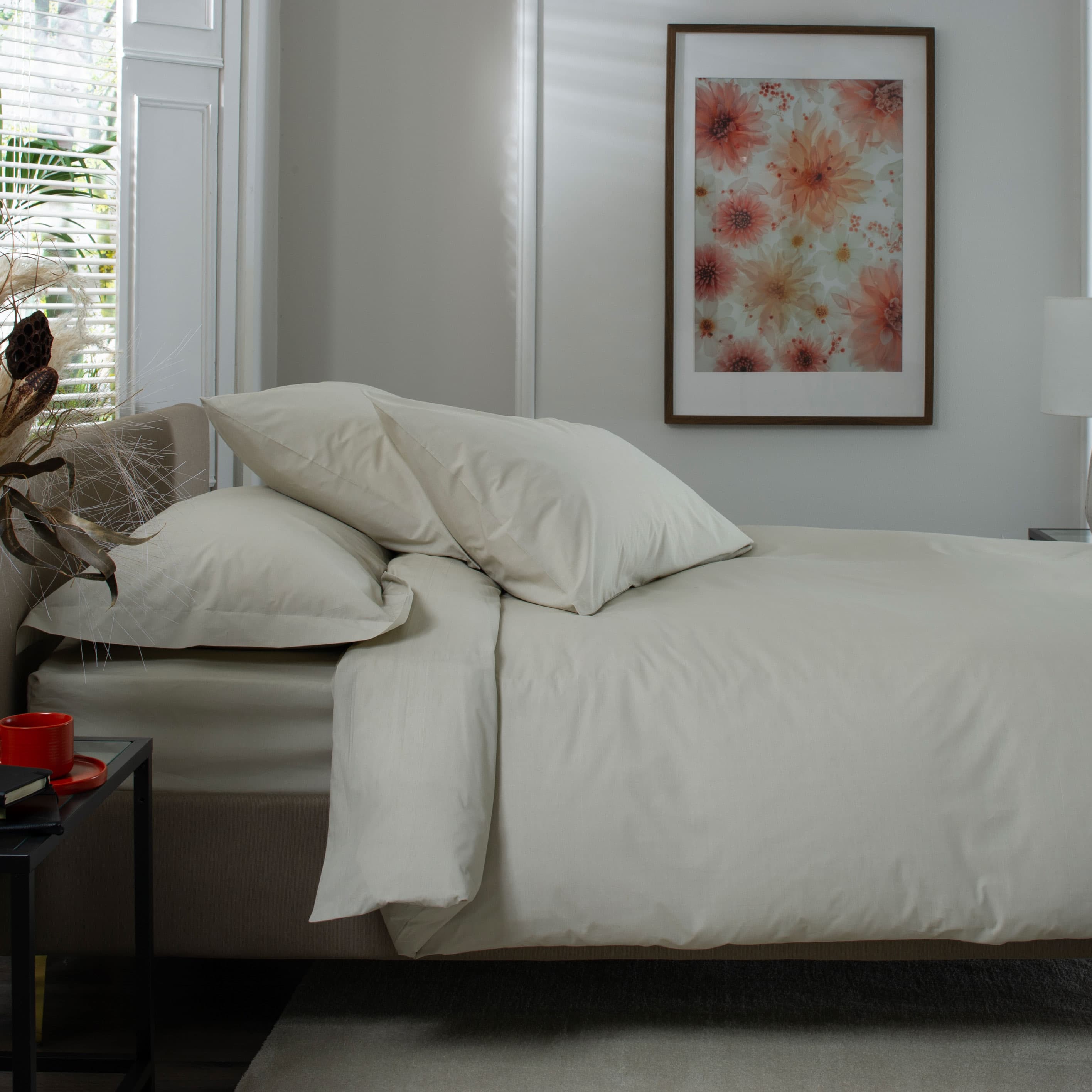200 Thread Count 100% Cotton Fitted Sheet Taupe