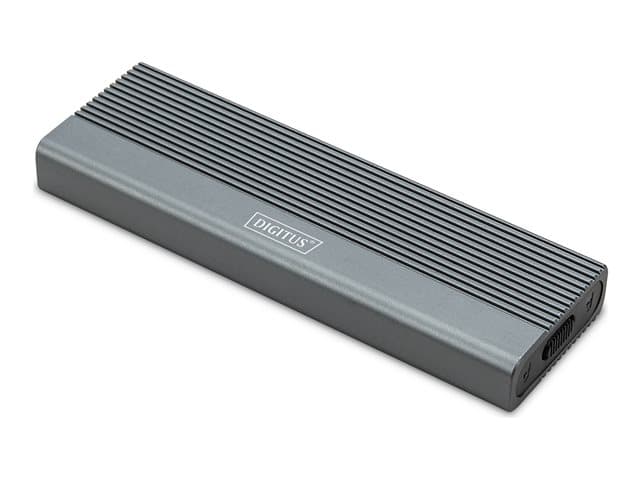 DIGITUS - storage enclosure - external, aluminium, tool-free - M.2 Card / SATA 6Gb/s - USB-C 3.1 (Gen 2)