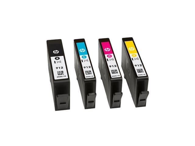 HP - 912 - 4-pack - black, yellow, cyan, magenta - original - ink cartridge - for Officejet 80XX, Officejet Pro 80XX