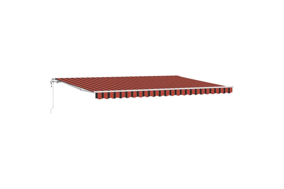 Vidaxl Retractable Awning 500 X 300 Cm Orange And Brown