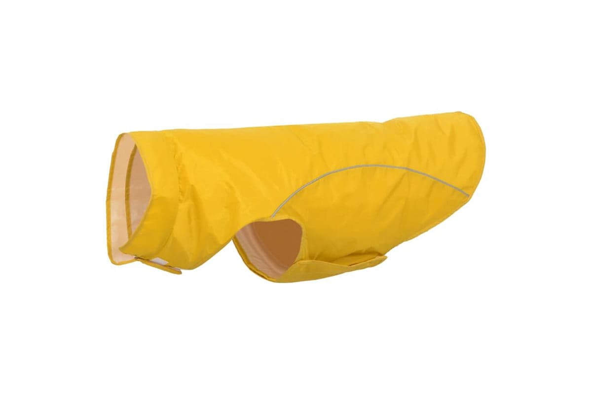 Dog Raincoat With Reflective Strips Polyester Yellow 3xl