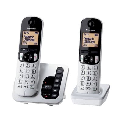 PANASONIC TWIN PACK DECT PHONE SILVER